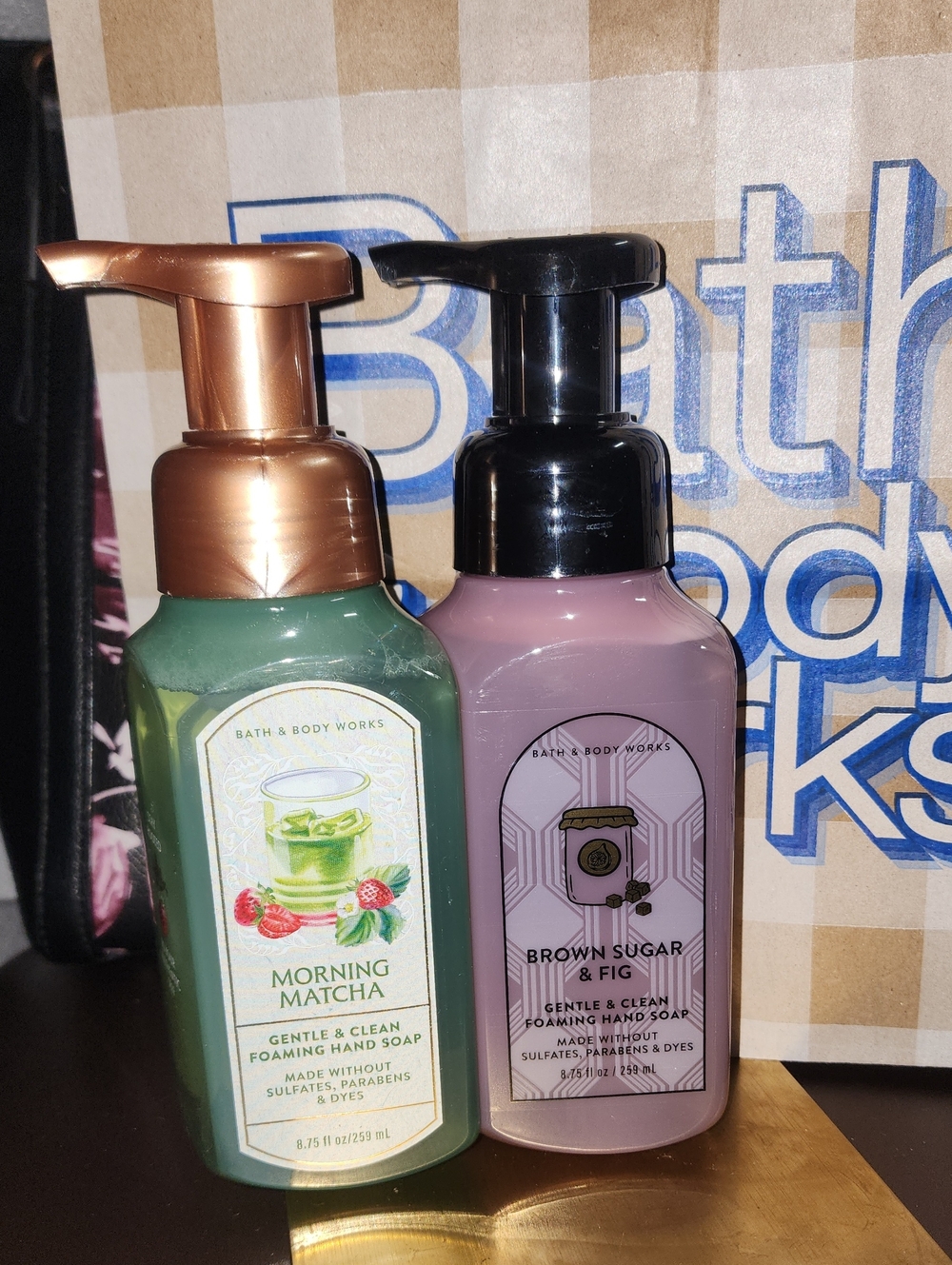 Bath & Body Morning Matcha & Brown Sugar & Fig Foaming Hand Soaps Get Both Nwt
